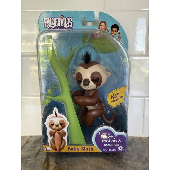 WowWee Other - Fingerlings Baby Sloth Kingsley Interactive Baby Pet by WowWee 40+ Sounds 2016